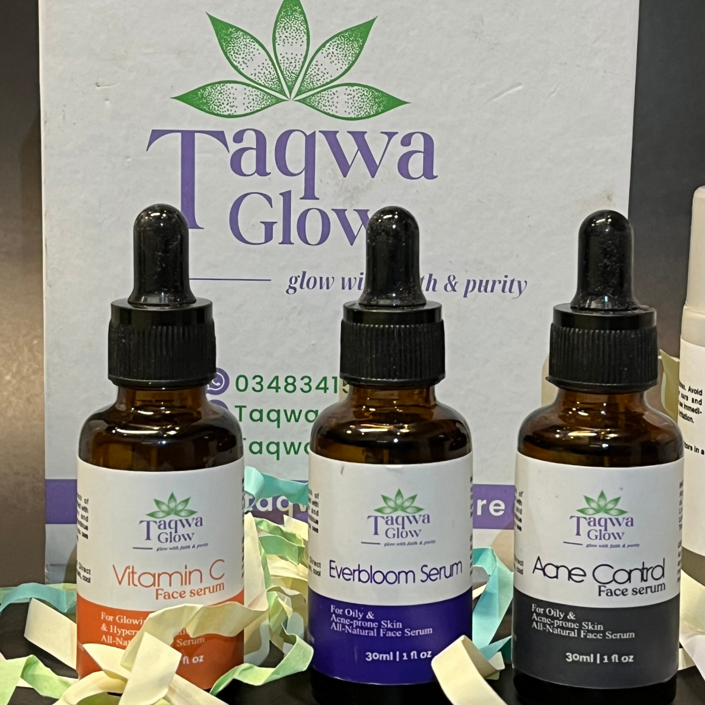 Taqwa Glow Anti-Aging Face Serum – 30ml